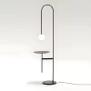 FLUTE BLACK METAL FLOOR LAMP