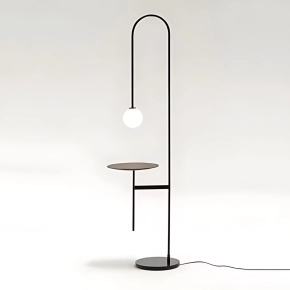 FLUTE BLACK METAL FLOOR LAMP