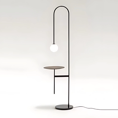 FLUTE BLACK METAL FLOOR LAMP