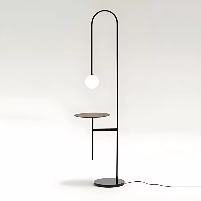 FLUTE BLACK METAL FLOOR LAMP