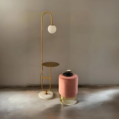 CLIO GOLD METAL FLOOR LAMP