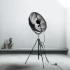 Black Fabric Floor Lamp