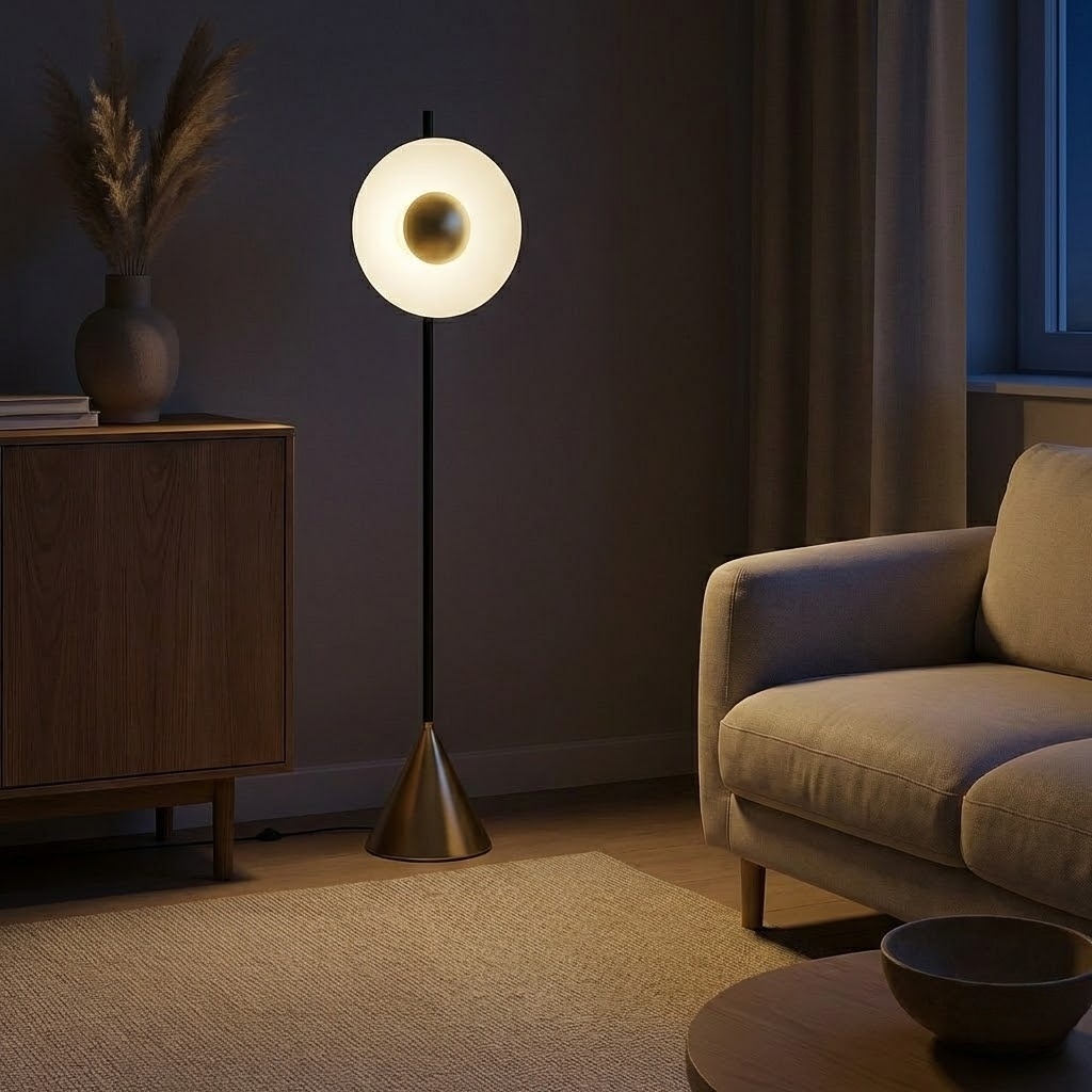 Lia metal floor lamp