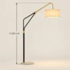 Alara Black & Gold Metal Floor Lamp - luxury furniture Dubai UAE