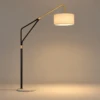 Alara Black & Gold Metal Floor Lamp | Majestic Home UAE