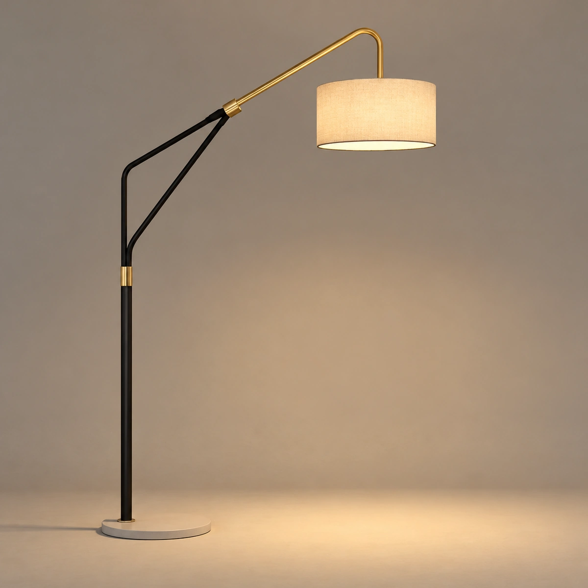 Alara Black & Gold Metal Floor Lamp