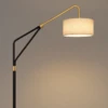 Alara Black & Gold Metal Floor Lamp - luxury furniture Dubai UAE