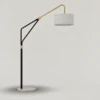 Alara Black & Gold Metal Floor Lamp | Majestic Home UAE