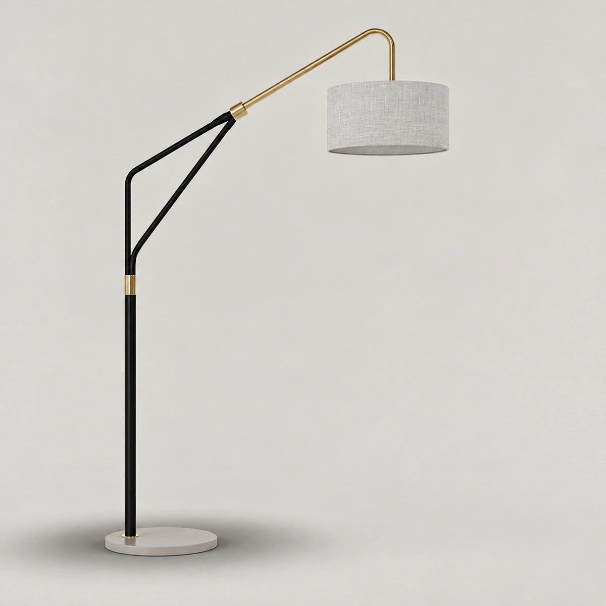 Alara Black & Gold Metal Floor Lamp | Majestic Home UAE