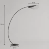 BRASS BLACK METAL FLOOR LAMP - luxury furniture Dubai UAE