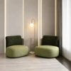 Gold Glass Floor Lamp - Clio | Modern Design | Majestic Home
