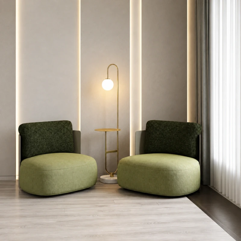 Gold Glass Floor Lamp - Clio | Modern Design | Majestic Home