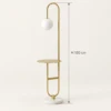 Gold Glass Floor Lamp - Clio | Modern Design | Majestic Home