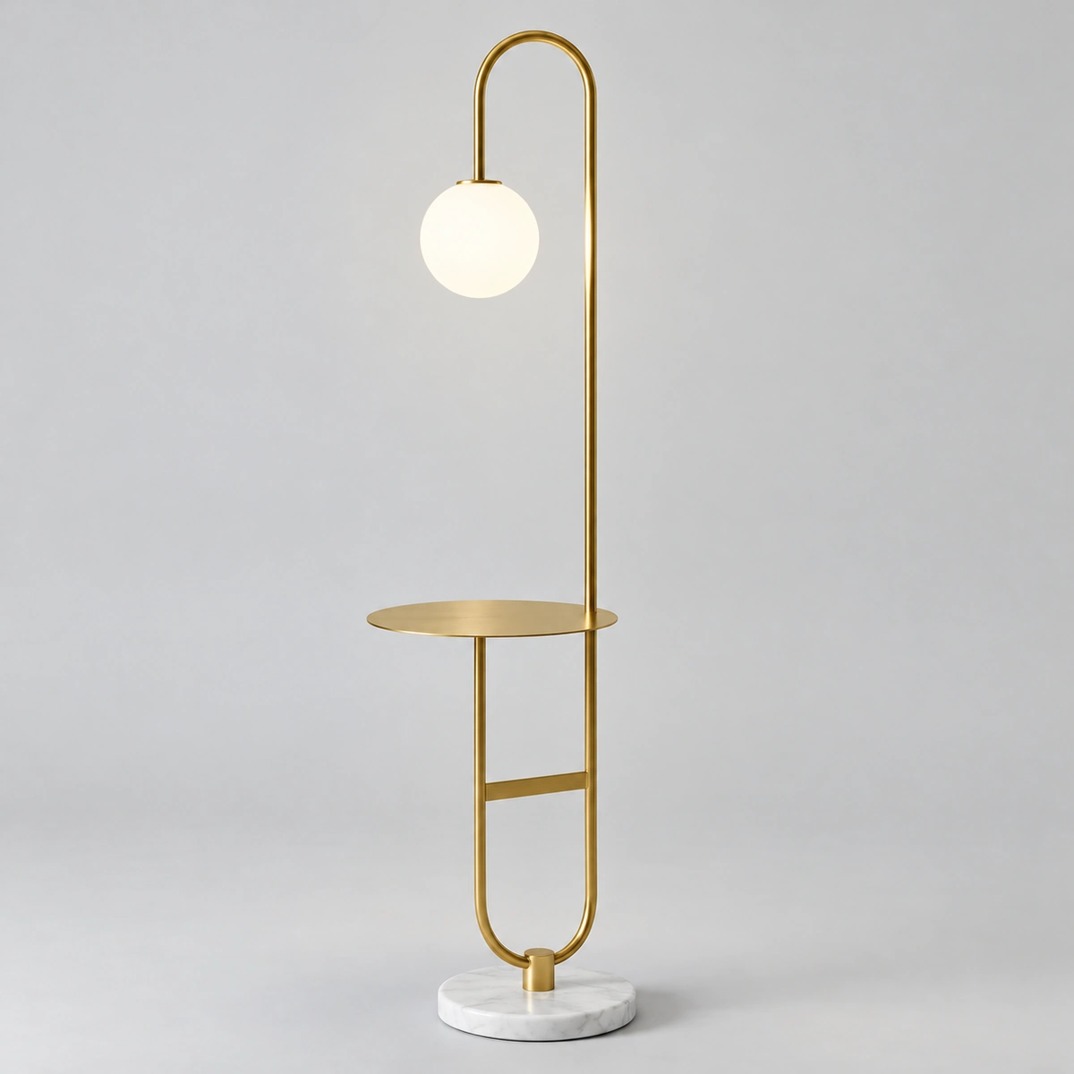 Clio Golden Metal Floor Lamp