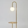 Gold Glass Floor Lamp - Clio | Modern Design | Majestic Home