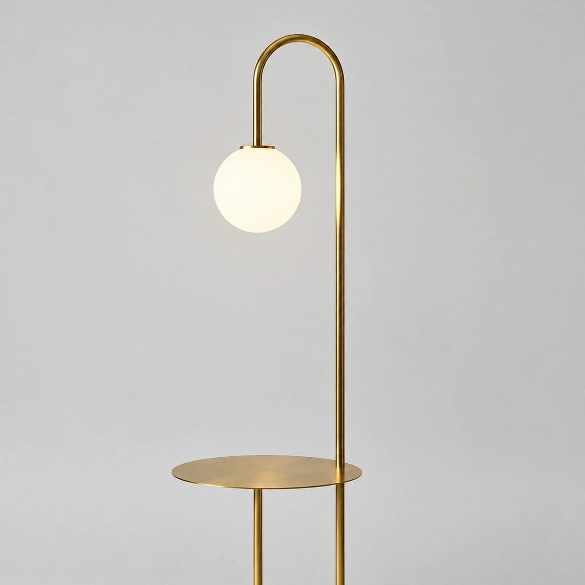 Gold Glass Floor Lamp - Clio | Modern Design | Majestic Home