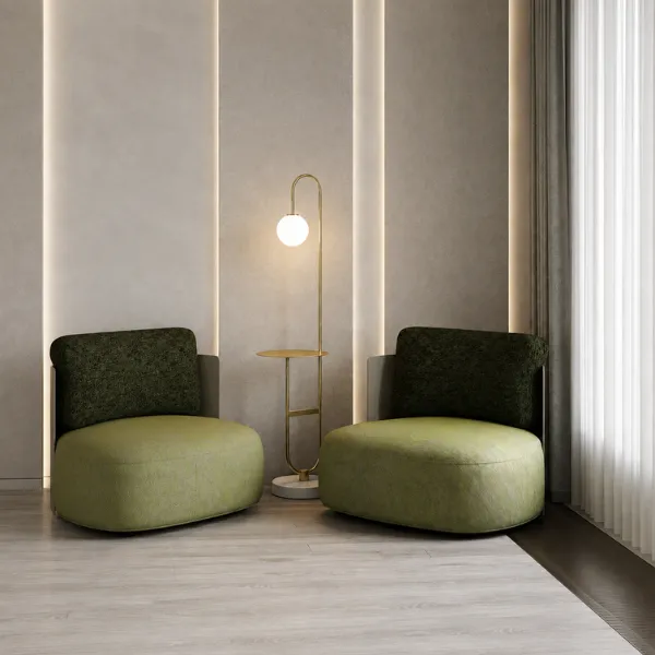 Gold Glass Floor Lamp - Clio | Modern Design | Majestic Home