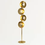 Gold Metal Floor Lamp