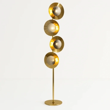 Gold Metal Floor Lamp