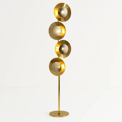 Gold Metal Floor Lamp