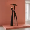 Black Figurine Floor Lamp