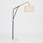 Black Gold Fabric Lamp