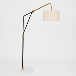Black Gold Fabric Lamp