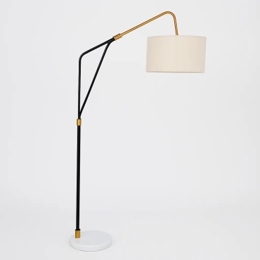 Black Gold Fabric Lamp