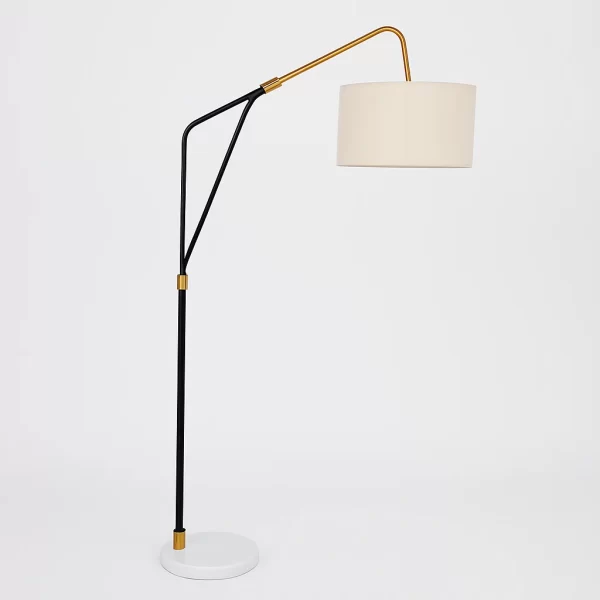 Black Gold Fabric Lamp