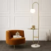 Gold Glass Floor Lamp