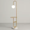Gold Glass Floor Lamp
