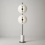 White Black Floor Lamp