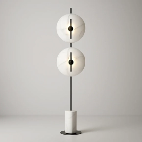 White Black Floor Lamp