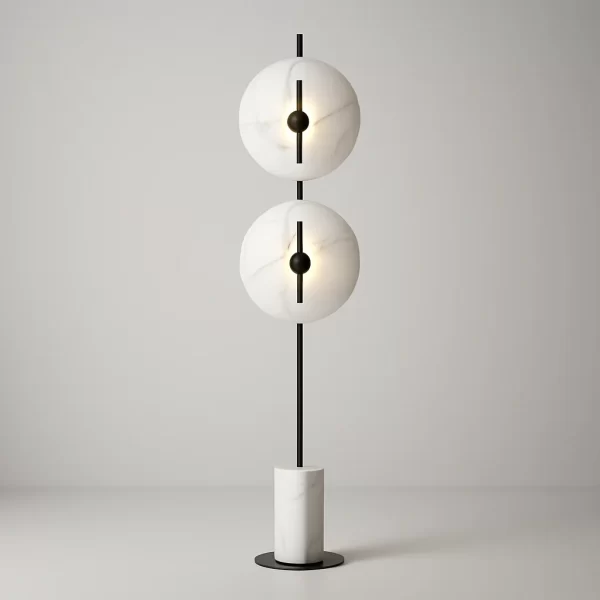 White Black Floor Lamp