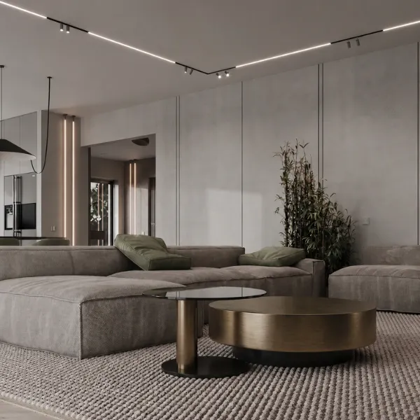 FORLI GOLD BRUSH METAL & TEMPERED GLASS COFFEE TABLE