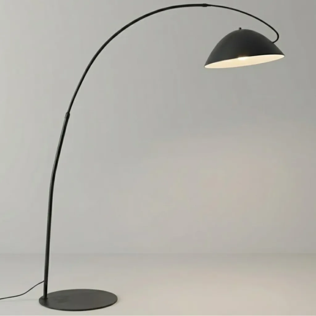 Curved Metal Floor Lamp