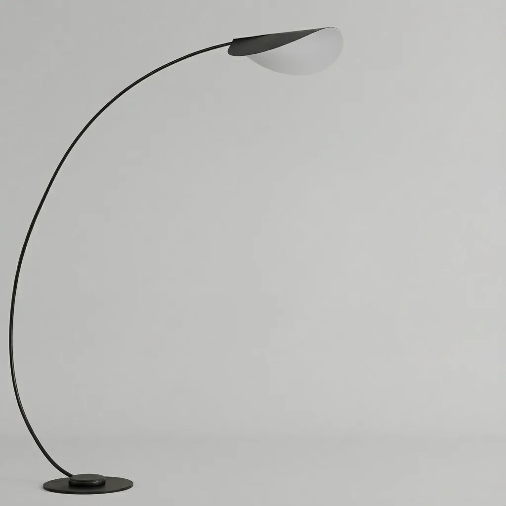 Brass floor light