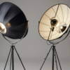 NEOM BLACK FABRIC & STEEL FLOOR LAMP - luxury furniture Dubai UAE