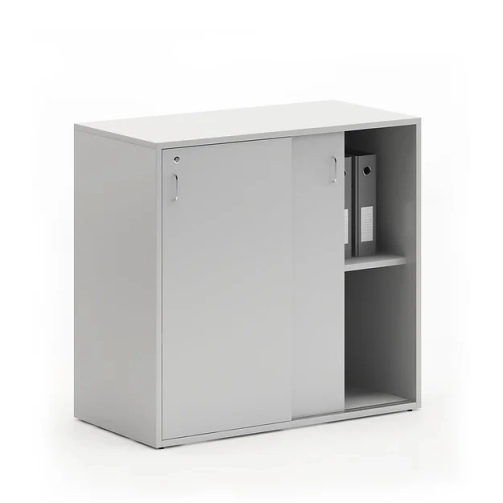 Sliding door office cabinet