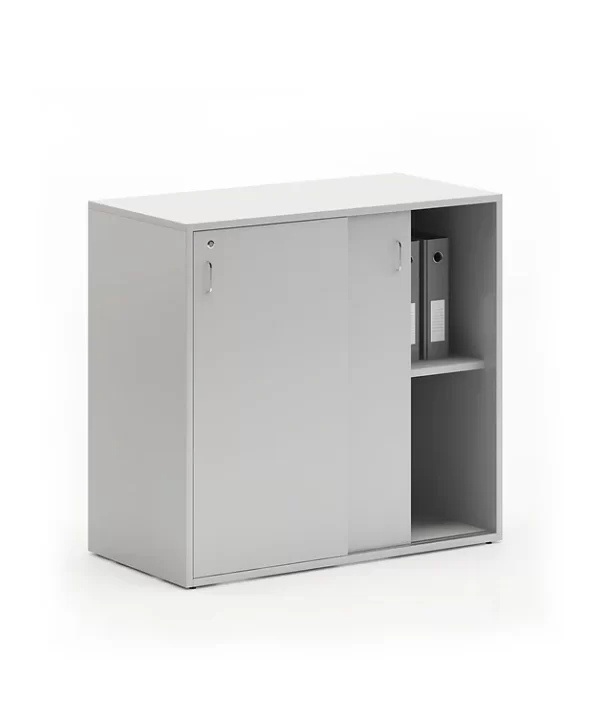 Sliding door office cabinet