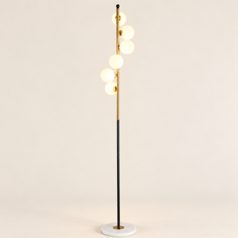 Modern Varya Gold Floor Lamp | Majestic Home UAE