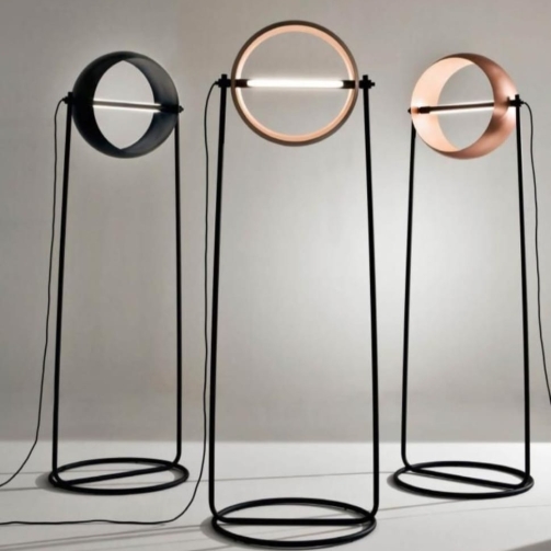 FEDELLE BLACK METAL FLOOR LAMP