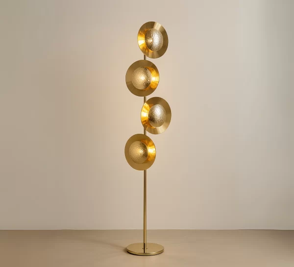 Gold Metal Floor Lamp