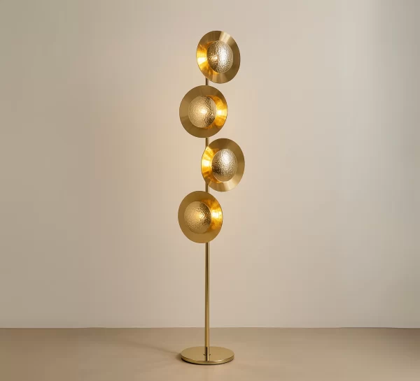 Gold Metal Floor Lamp
