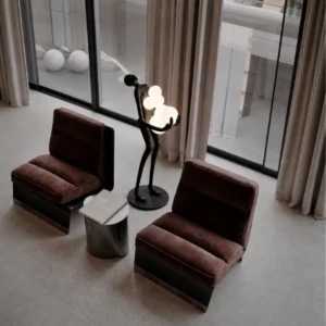 NOLLA BLACK STEEL FLOOR LAMP - PREORDER 60 DAYS