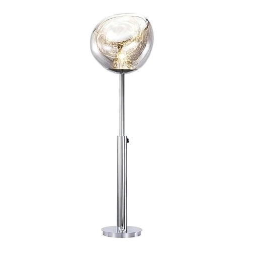 SPIRAL SILVER FLOOR LAMP