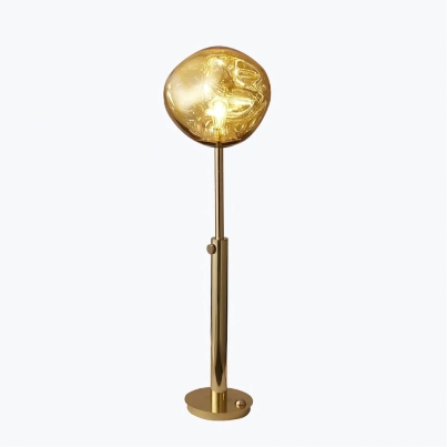 SPIRAL GOLD ALUMINIUM FLOOR LAMP