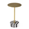 Gold Marble Side Table