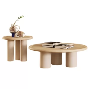 HARLAN WOOD COFFEE & SIDE TABLE