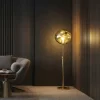 Spiral Golden Floor Lamp
